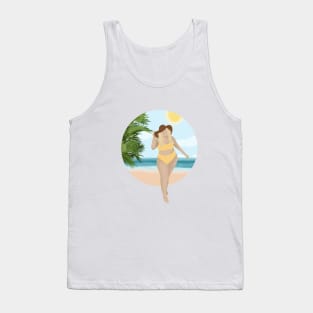 Beach Girl 7, Summertime illustration Tank Top